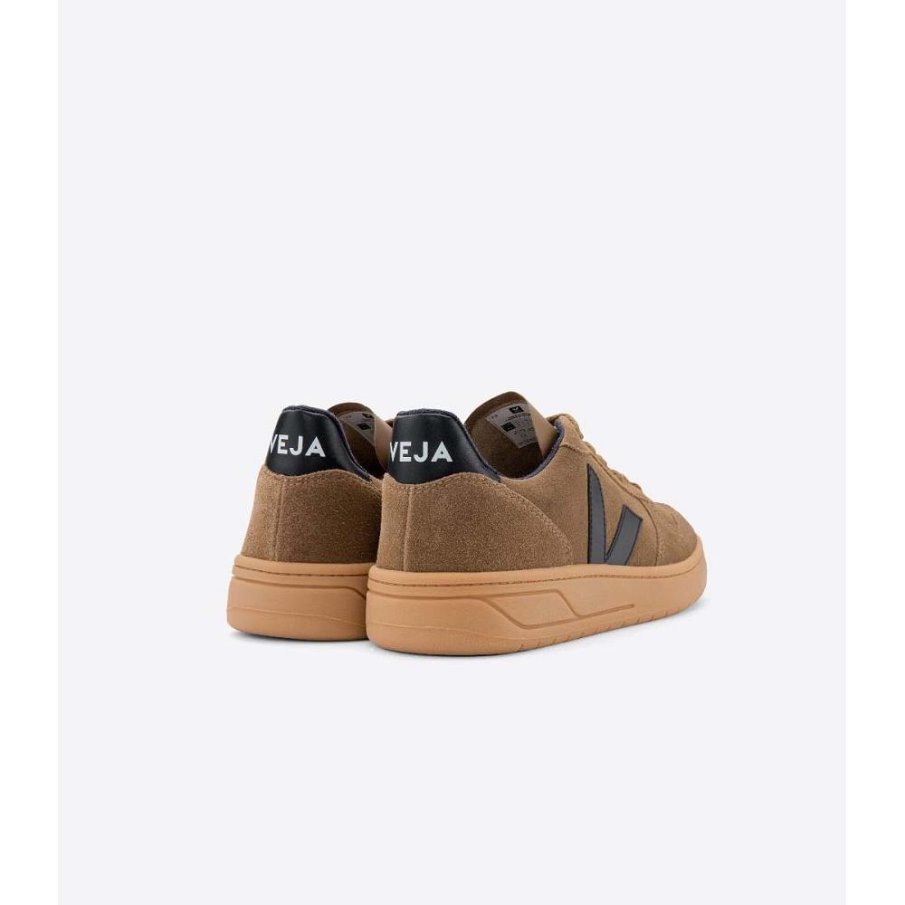 Veja V-10 SUEDE Joggesko Dame Brune | NO 636QMA